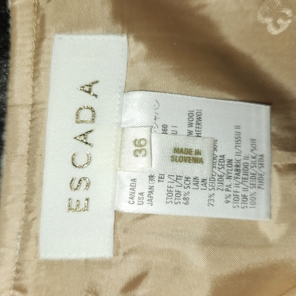 Escada vintage  wool A-line skirt with ruffle trim in size 36 (sz 6) - Picture 14 of 15